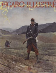 Sentinelle Double. Cover of Le Figaro Illustre, April 1894